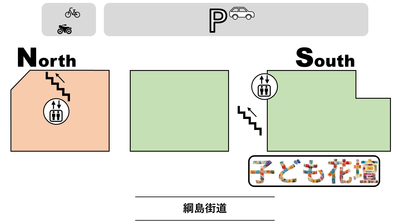 クラッセンス子ども花壇の地図