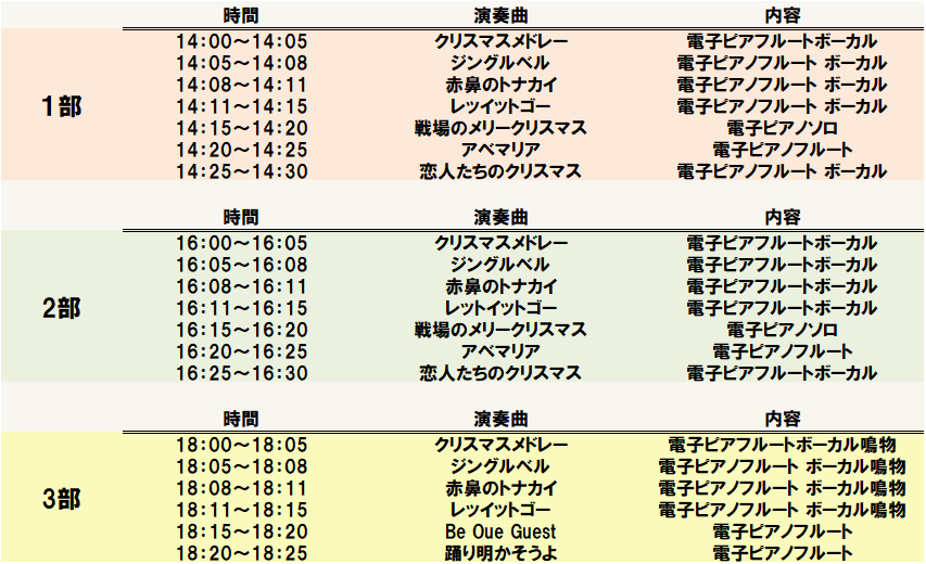 Classense クリスマスコンサート カリヨン